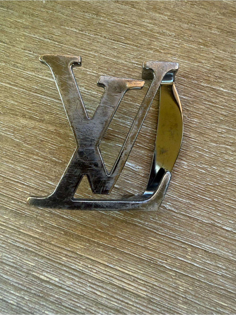 Louis Vuitton Black Leather Belt with Silver Toned LV Buckle - Picture 11 of 16